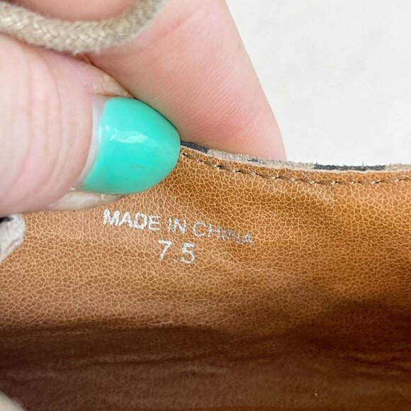 Dolce Vita Womens Leopard Print Derby Oxford Lace Up Shoes Brown 7.5 Flats Suede - Picture 7 of 8